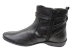 Lane Womens Comfortable Leather Ankle Boots Made In Brazil
