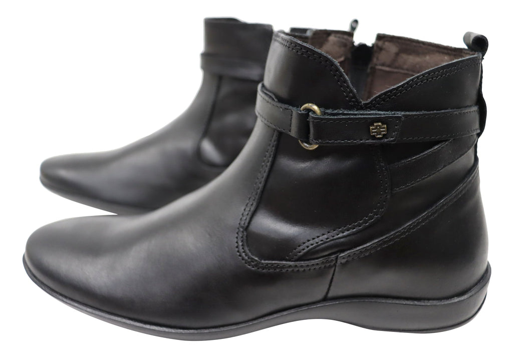 Lane Womens Comfortable Leather Ankle Boots Made In Brazil