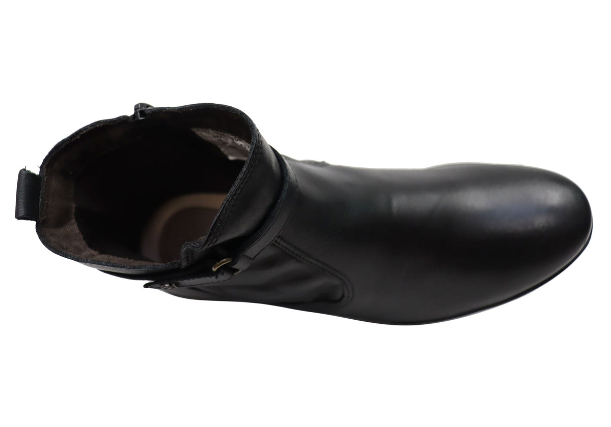 Lane Womens Comfortable Leather Ankle Boots Made In Brazil