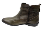 Lane Womens Comfortable Leather Ankle Boots Made In Brazil