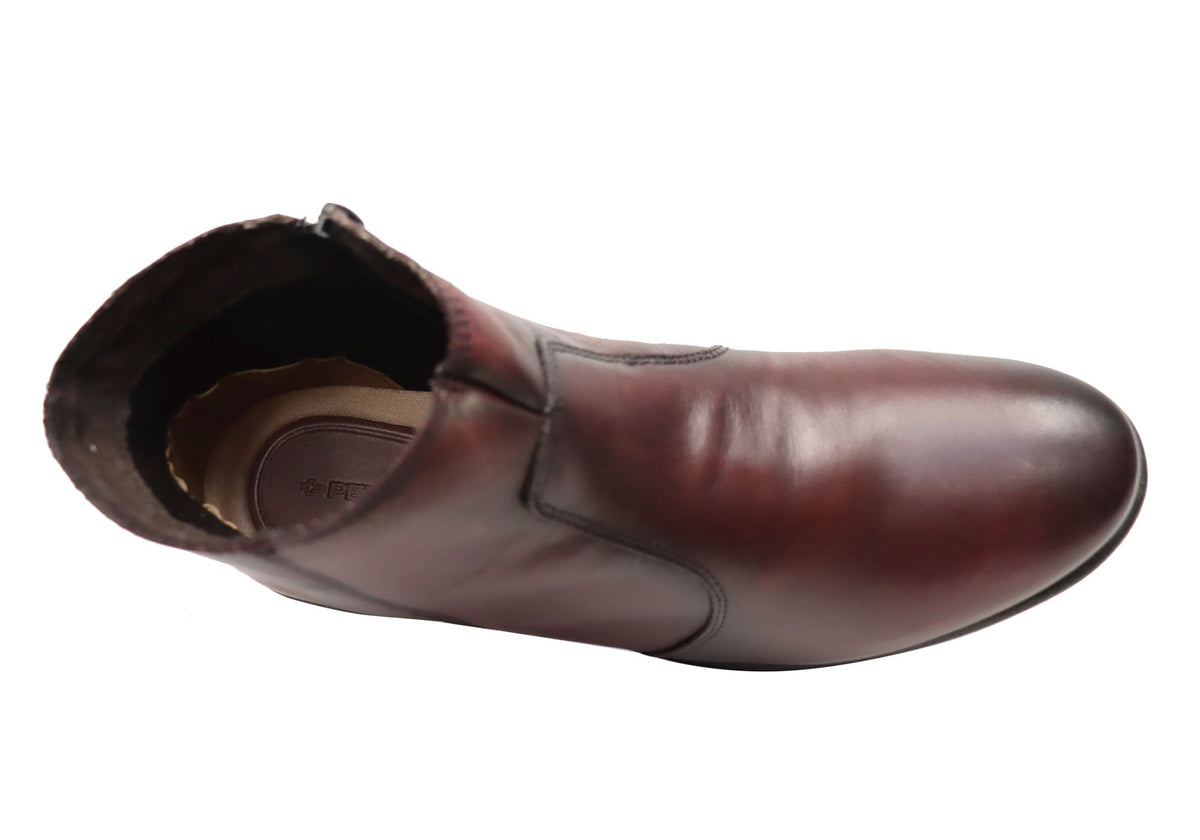 Morgan Womens Comfortable Leather Ankle Boots Made In Brazil