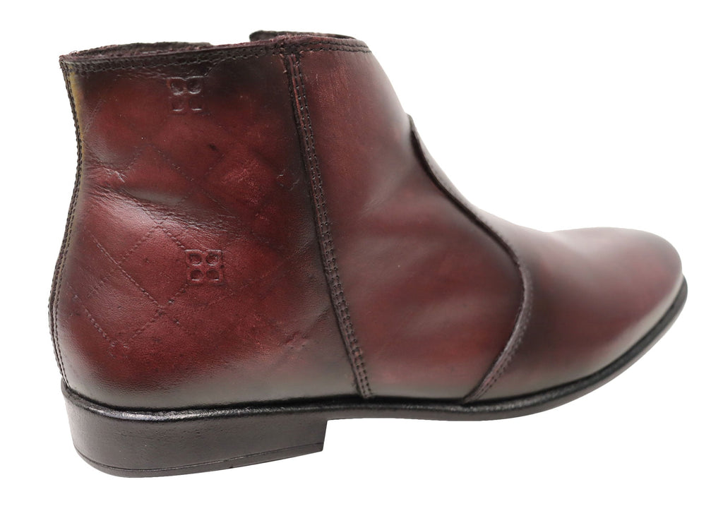 Morgan Womens Comfortable Leather Ankle Boots Made In Brazil