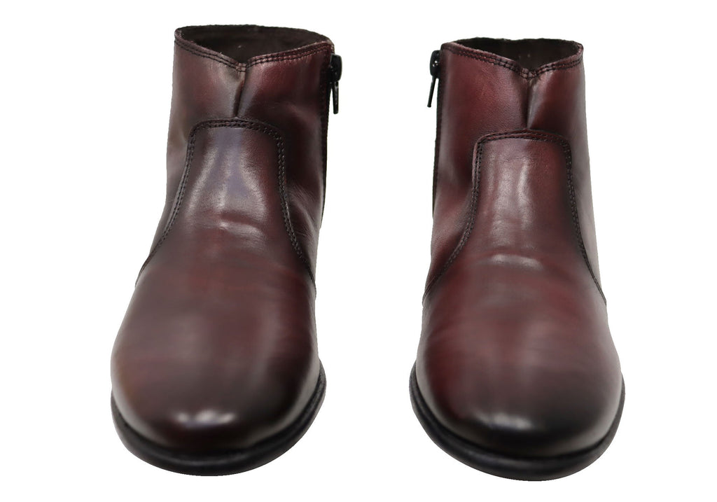 Morgan Womens Comfortable Leather Ankle Boots Made In Brazil
