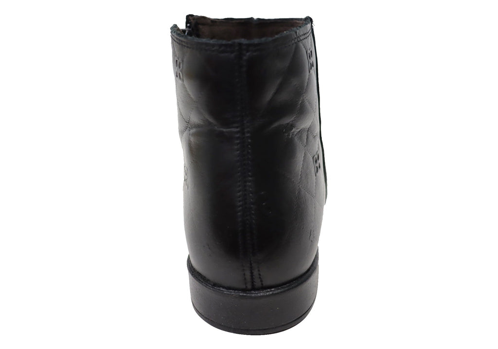 Morgan Womens Comfortable Leather Ankle Boots Made In Brazil