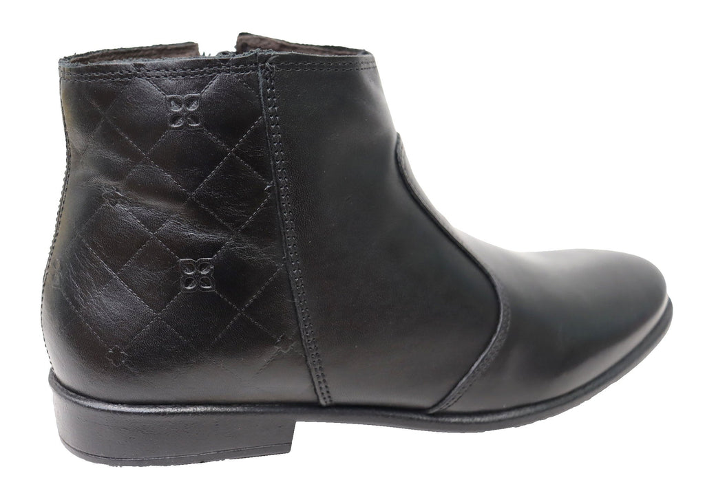 Morgan Womens Comfortable Leather Ankle Boots Made In Brazil