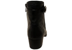 Delinat Womens Extra Wide Fit Comfortable Leather Ankle Boots