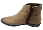 Lotty Womens Comfortable Leather Ankle Boots Made In Brazil