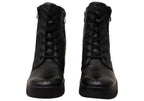 Darraya Womens Wide Fit Comfortable Leather Ankle Boots