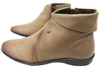Lotty Womens Comfortable Leather Ankle Boots Made In Brazil