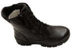 Darraya Womens Wide Fit Comfortable Leather Ankle Boots