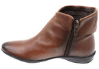 Lotty Womens Comfortable Leather Ankle Boots Made In Brazil