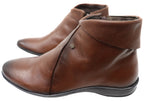 Lotty Womens Comfortable Leather Ankle Boots Made In Brazil