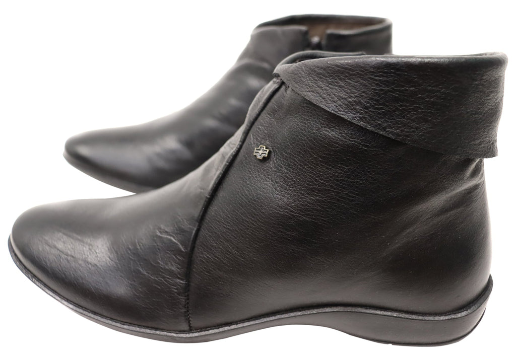 Lotty Womens Comfortable Leather Ankle Boots Made In Brazil