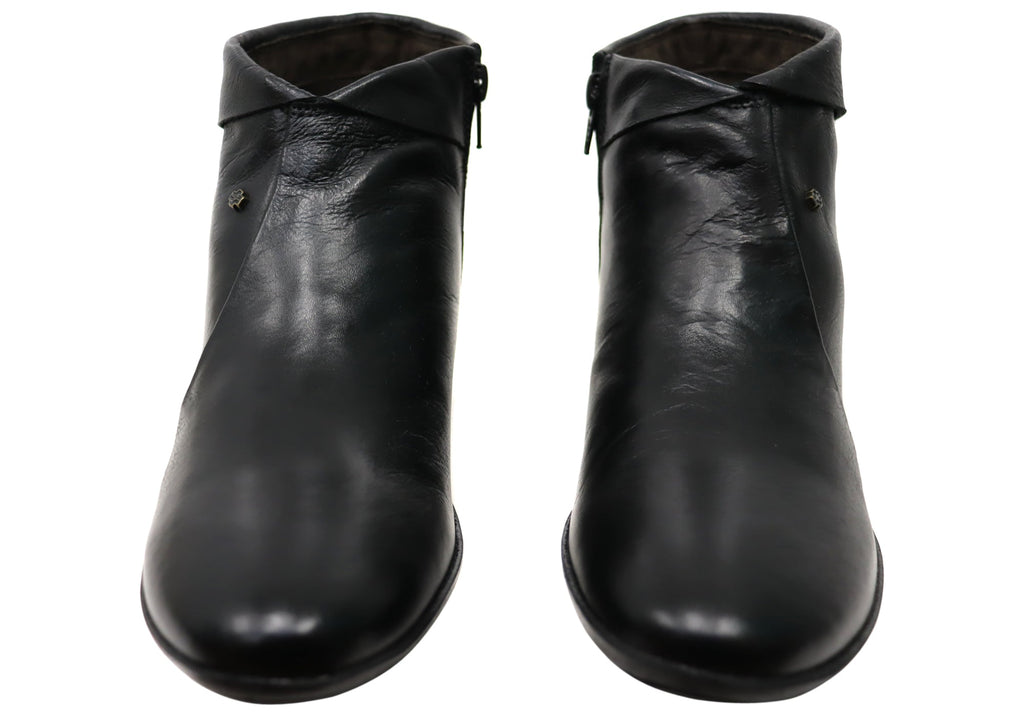 Lotty Womens Comfortable Leather Ankle Boots Made In Brazil