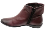 Lotty Womens Comfortable Leather Ankle Boots Made In Brazil