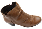 Brooke Womens Comfortable Leather Ankle Boots Made In Brazil