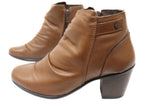 Brooke Womens Comfortable Leather Ankle Boots Made In Brazil