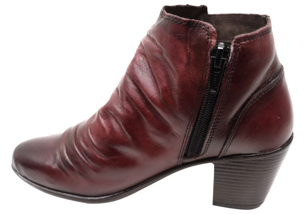 Brooke Womens Comfortable Leather Ankle Boots Made In Brazil