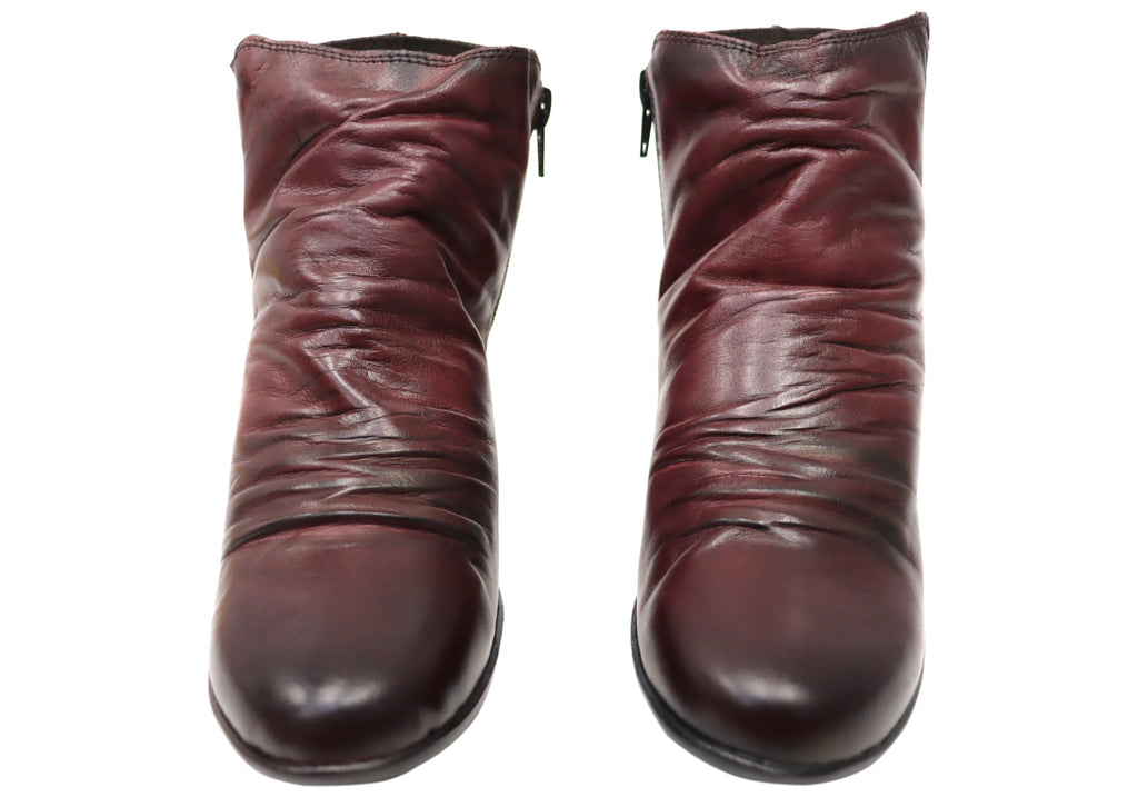 Brooke Womens Comfortable Leather Ankle Boots Made In Brazil