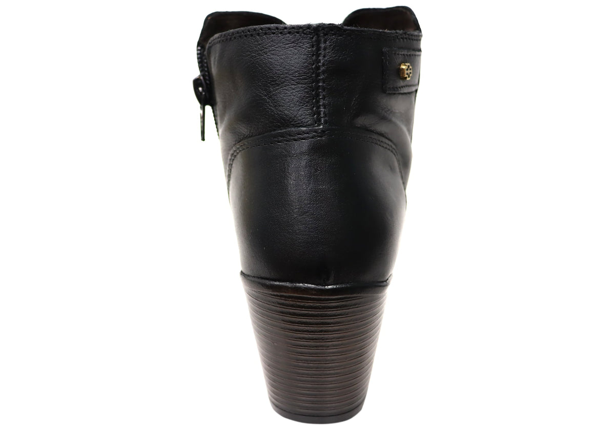 Brooke Womens Comfortable Leather Ankle Boots Made In Brazil