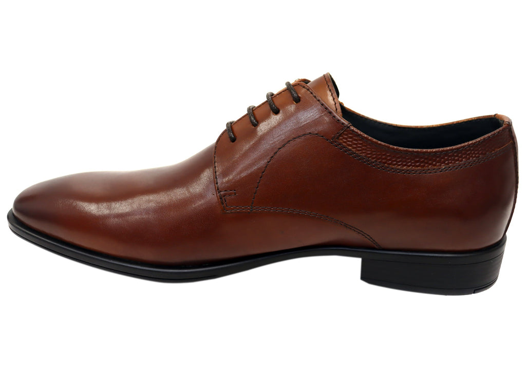 Power Mens Comfortable Leather Lace Up Dress Shoes