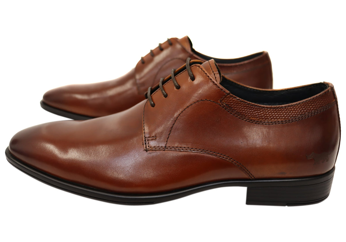 Power Mens Comfortable Leather Lace Up Dress Shoes