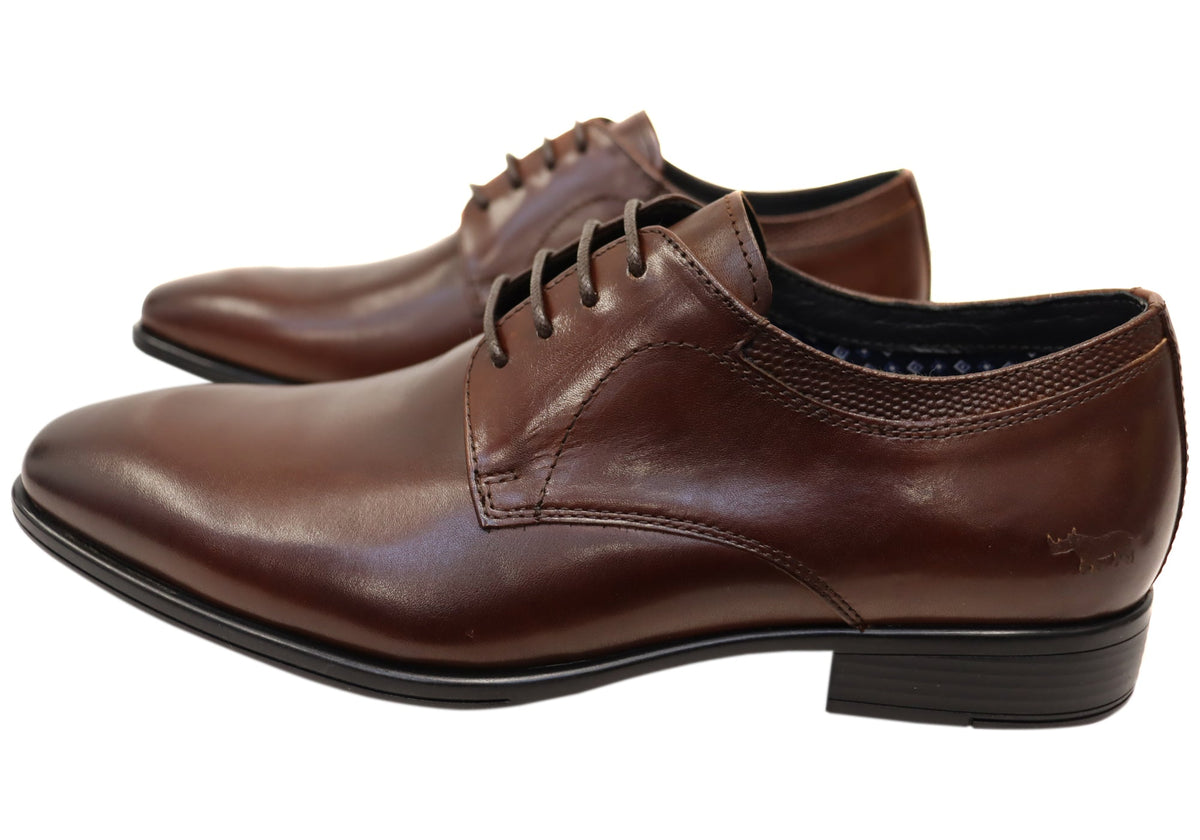 Power Mens Comfortable Leather Lace Up Dress Shoes