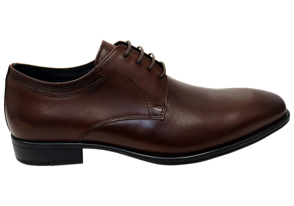 Power Mens Comfortable Leather Lace Up Dress Shoes