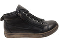 EG1570 Womens Flat Leather European Ankle Boots