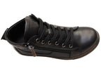 EG1570 Womens Flat Leather European Ankle Boots