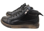 EG1570 Womens Flat Leather European Ankle Boots