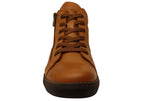 EG1570 Womens Flat Leather European Ankle Boots