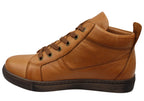 EG1570 Womens Flat Leather European Ankle Boots
