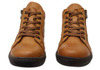 EG1570 Womens Flat Leather European Ankle Boots