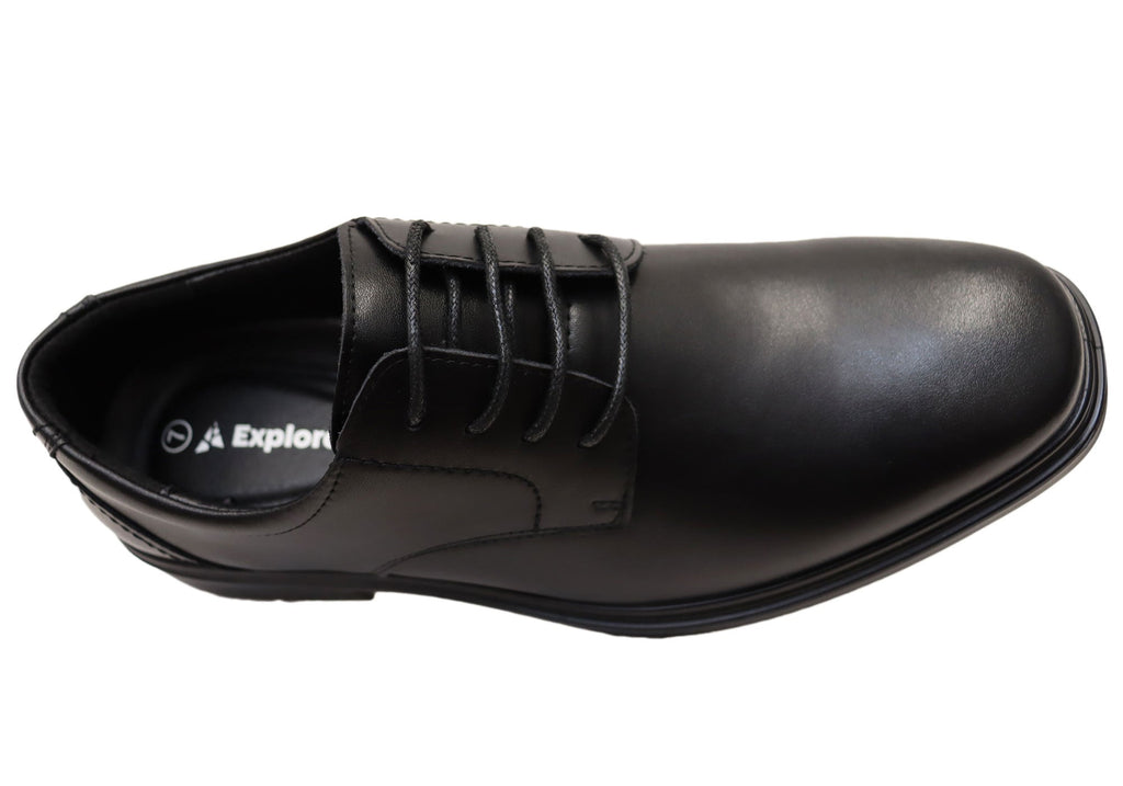 Haddin Mens Comfortable Leather Lace Up Dress Shoes