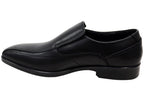 Mens Russell Leather Comfortable Slip On Dress Shoes