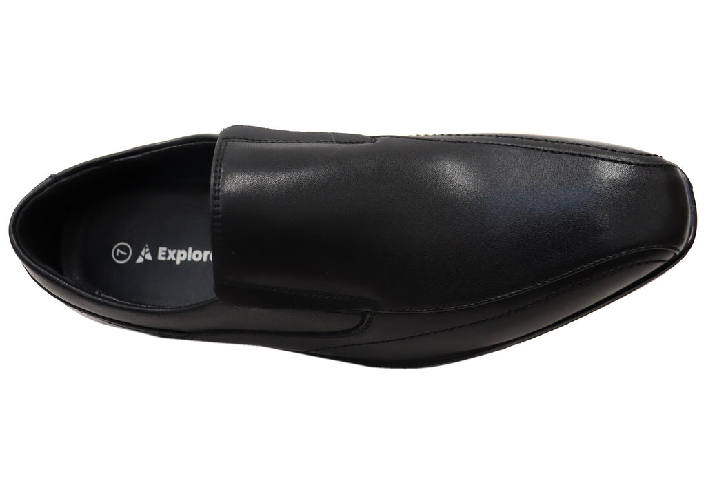 Mens Russell Leather Comfortable Slip On Dress Shoes