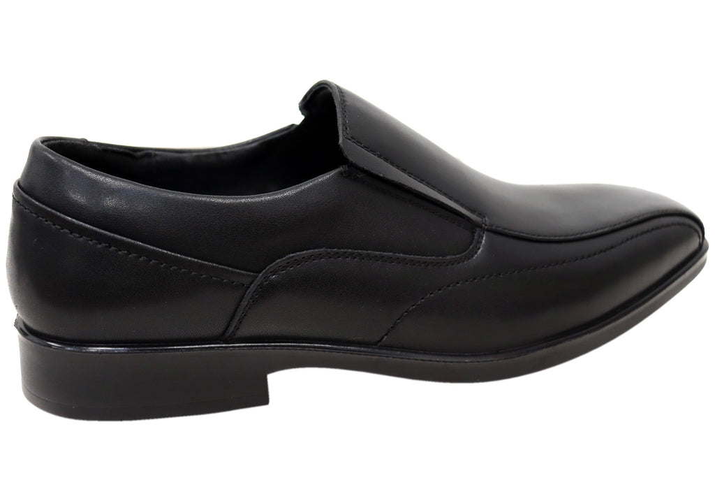 Mens Russell Leather Comfortable Slip On Dress Shoes