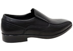 Mens Russell Leather Comfortable Slip On Dress Shoes