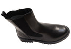 Andikar Womens Wide Fit Comfortable Leather Ankle Boots