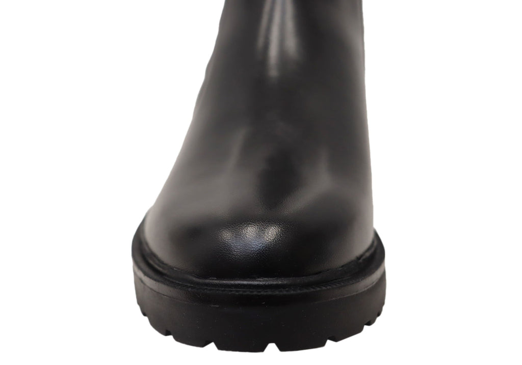 Andikar Womens Wide Fit Comfortable Leather Ankle Boots