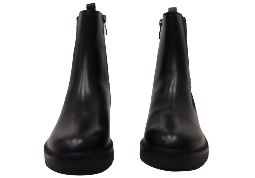 Andikar Womens Wide Fit Comfortable Leather Ankle Boots