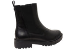 Andikar Womens Wide Fit Comfortable Leather Ankle Boots
