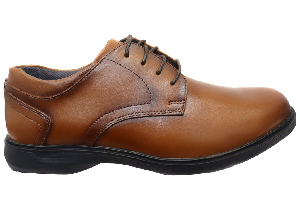 Mens Kore Pro Plain EE Extra Wide Leather Shoes