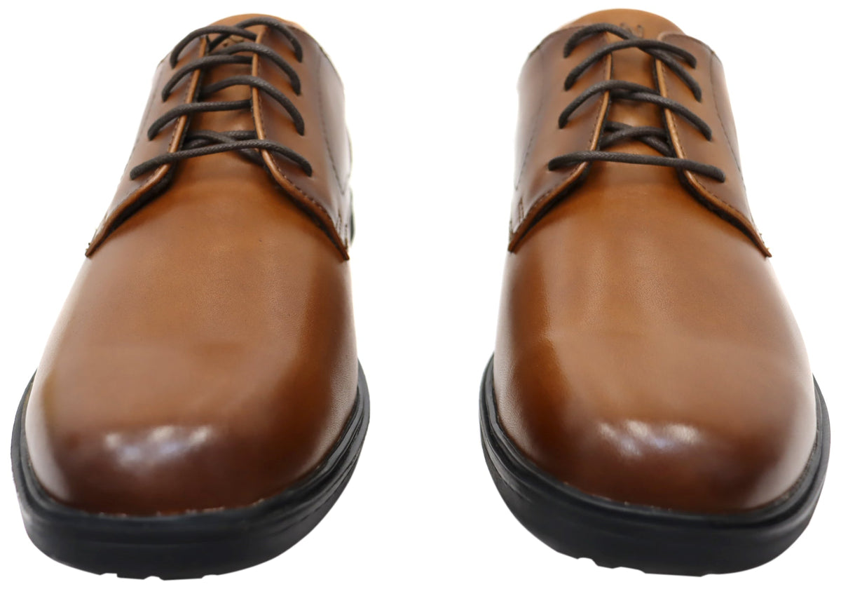 Mens Kore Pro Plain EE Extra Wide Leather Shoes