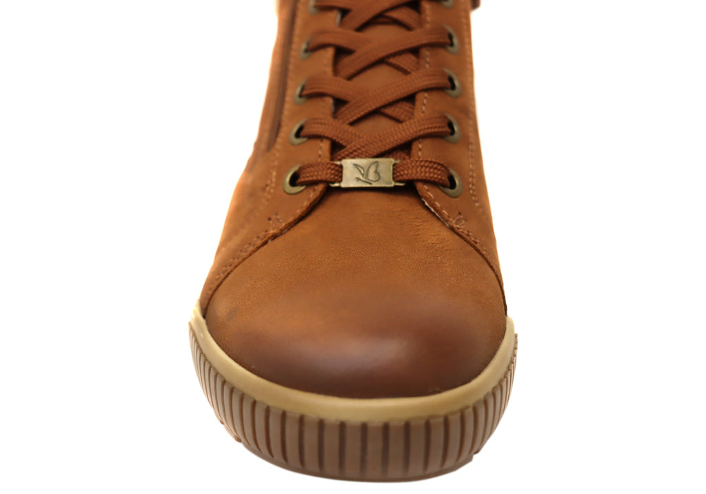 Alteri Womens Wide Fit Comfortable Leather Ankle Boots