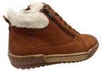Alteri Womens Wide Fit Comfortable Leather Ankle Boots