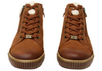 Alteri Womens Wide Fit Comfortable Leather Ankle Boots