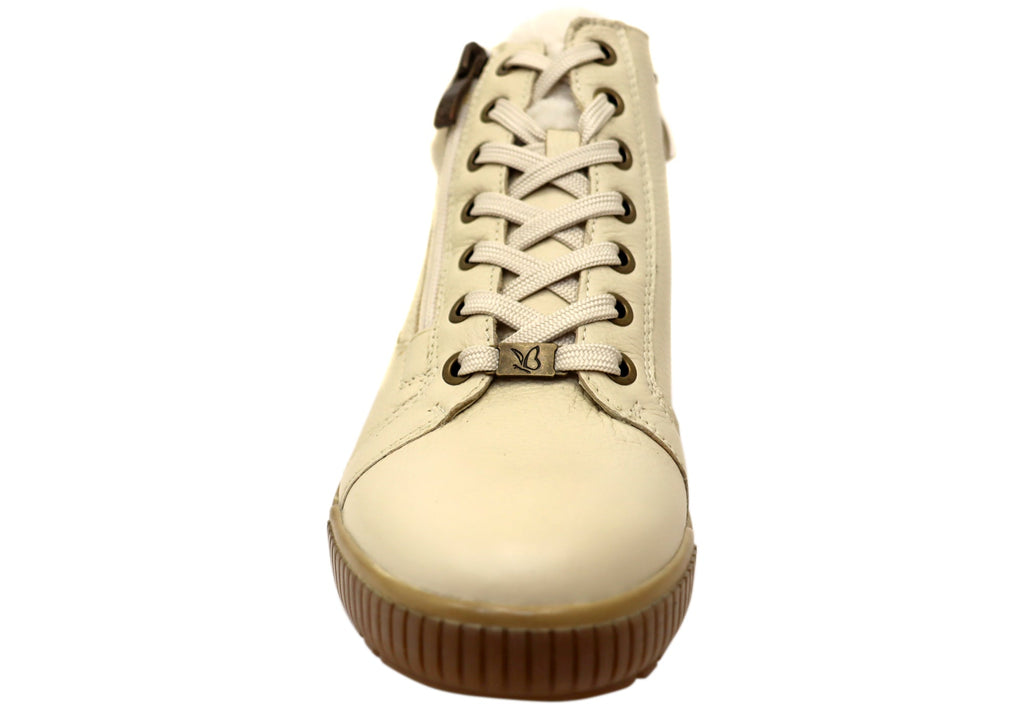Alteri Womens Wide Fit Comfortable Leather Ankle Boots