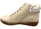 Alteri Womens Wide Fit Comfortable Leather Ankle Boots